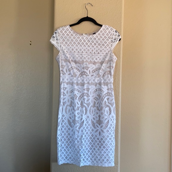 Windsor Dresses & Skirts - White and Nude Lace Dress